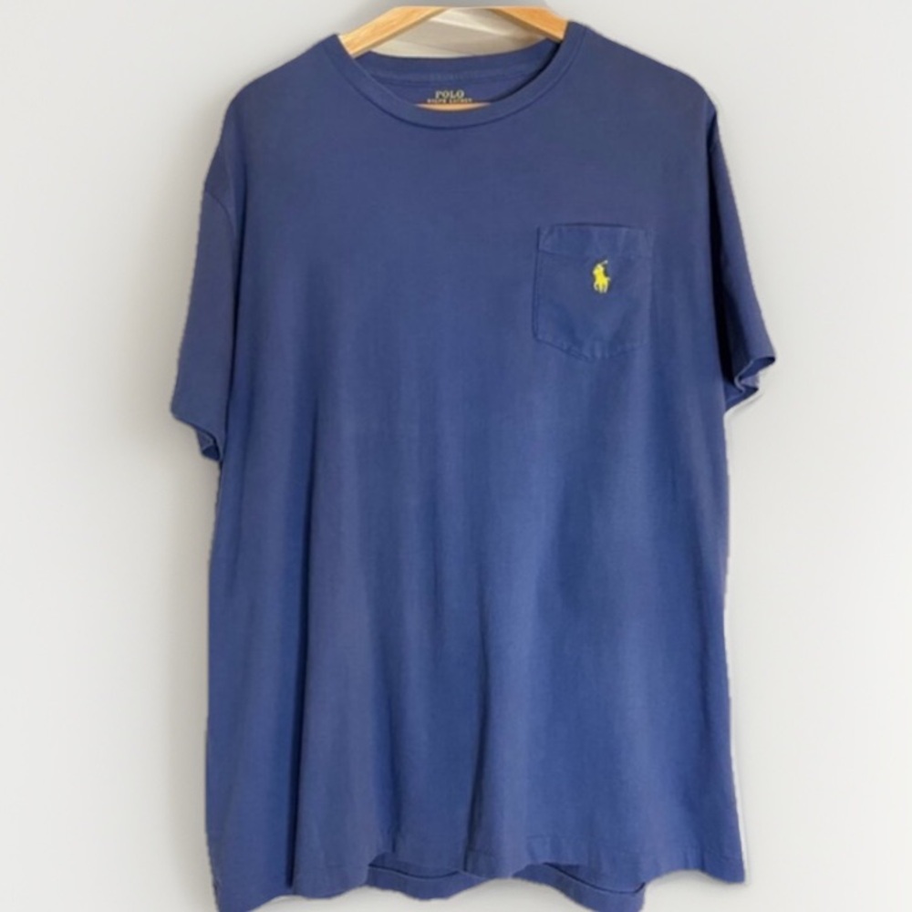 Polo Ralph Lauren Men’s Short Sleeved Cotton Tee Preppy Royal Blue Size Large